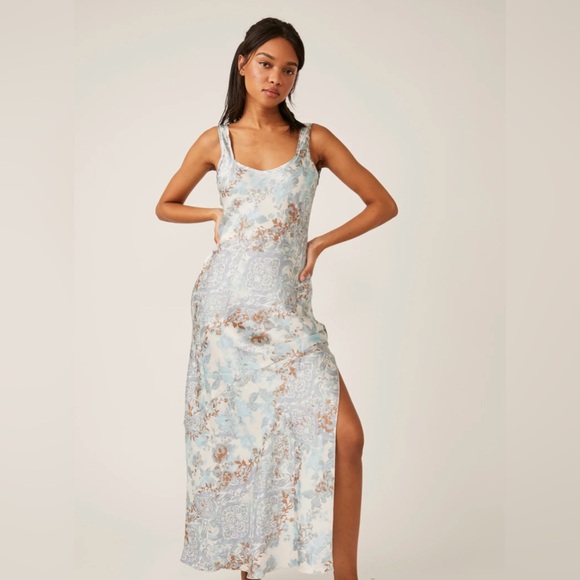 Free people worth the wait bias slip dress - Picture 2 of 3